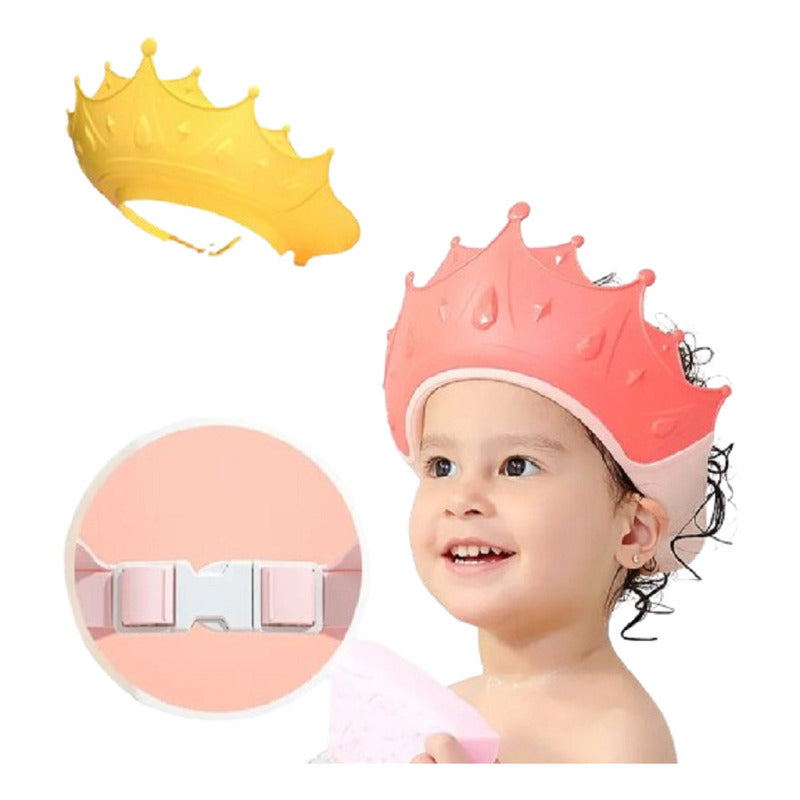 Gorro De Baño Bebe Visera Ducha Corona Gorro De Baño