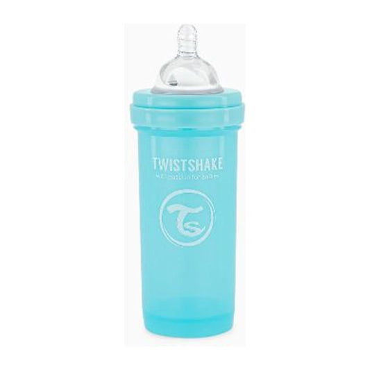 Mamadera Twistshake Anti-cólico 260ml Azul Liso