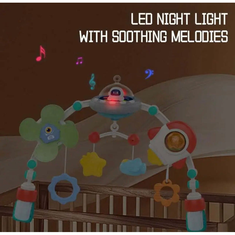 Arco Móvil Estimulación Bebé Coche-cuna-sillas Astronauta