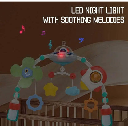 Arco Móvil Estimulación Bebé Coche-cuna-sillas Astronauta