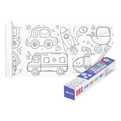 Rollo Papel Para Colorear Dibujo Para Niños Manualidades