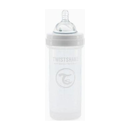 Mamadera Twistshake Anti-cólico 260ml Blanco Liso