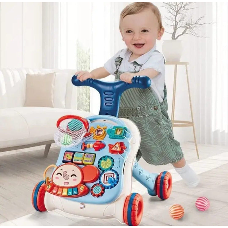 Caminadora Corre Pasillo Con Mesa Didáctica Musical Bebé