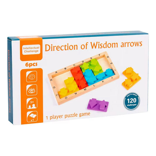 Juego Didáctico Patrones De Flechas Y Colores Para Niños Multicolor