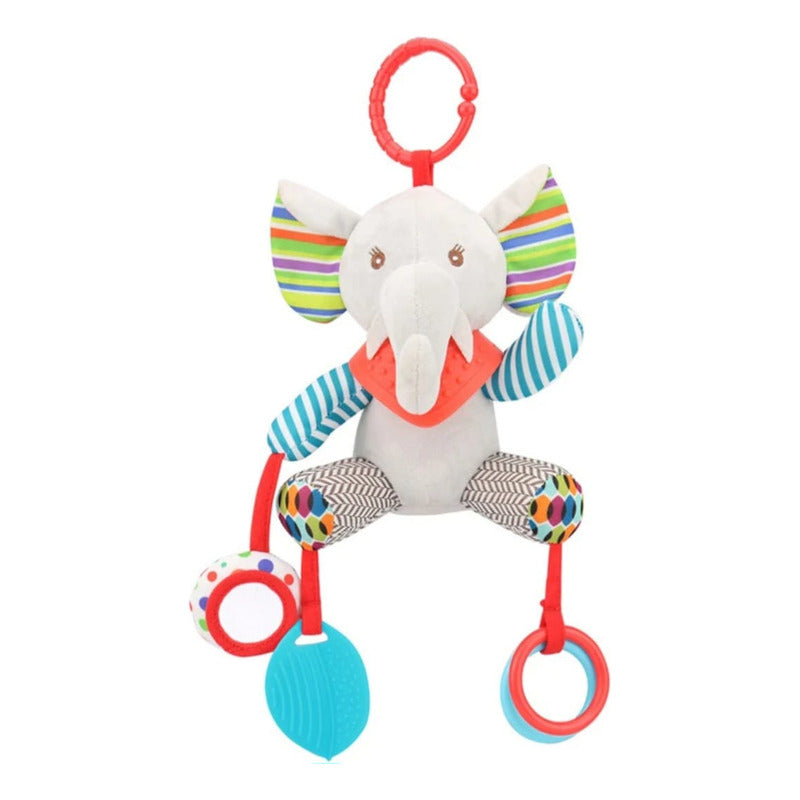 Juguete Peluche Sensorial Bebé Con Sonajero Y Mordedor