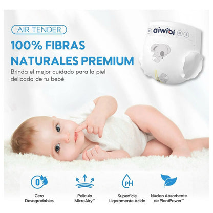 Pañales Premium Aiwibi Ultra Suave Rn Recién Nacido (RN)