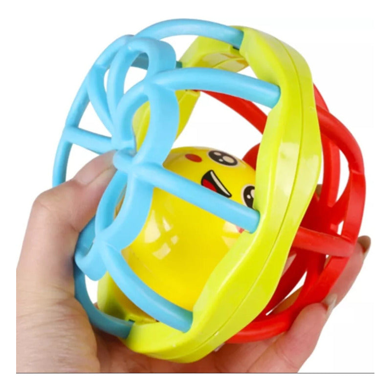 Pelota Sonajero Flexible Estimulación Sensorial Del Bebé