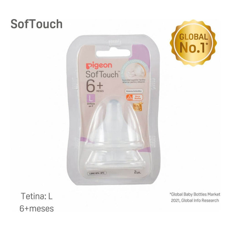 Tetina Repuesto Softouch Pigeon L 2 Unids