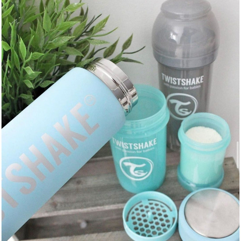 Termo Para Agua Twistshake Hot & Cold 420ml Azul Claro