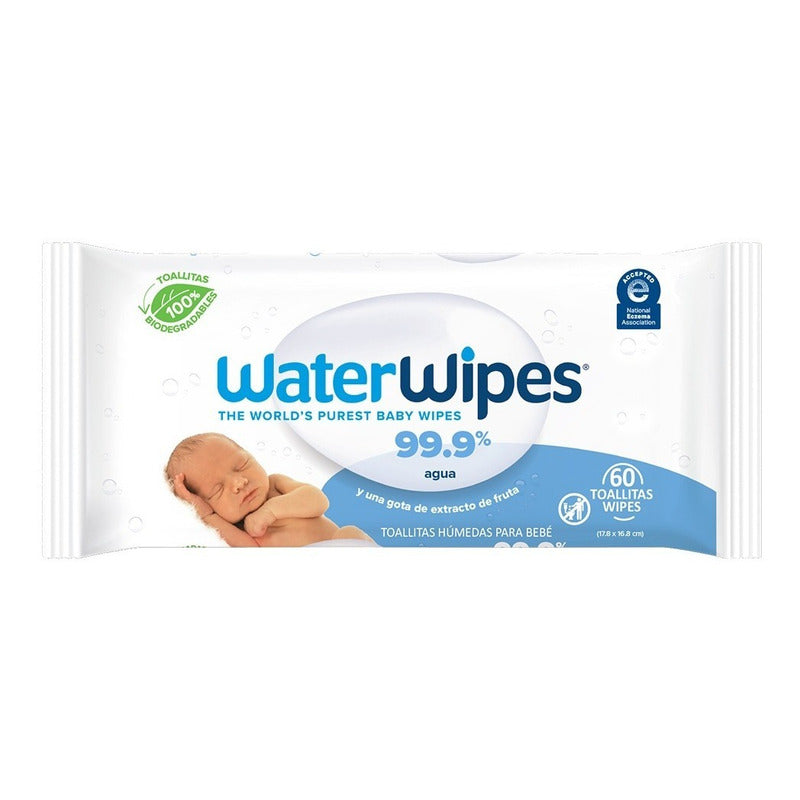Toallitas Húmedas Waterwipes Caja De 12 Pack X 60 Unidades
