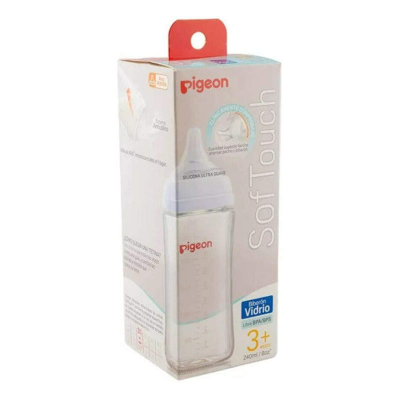 Biberón Softouch Pigeon Vidrio 240ml