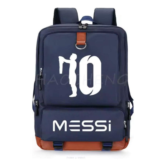 Mochila Escolar Modelo Messi Futbol Multiusos