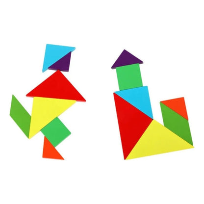 Juego Didactico Tangram 3d  Magnetico - Madera Para Niños