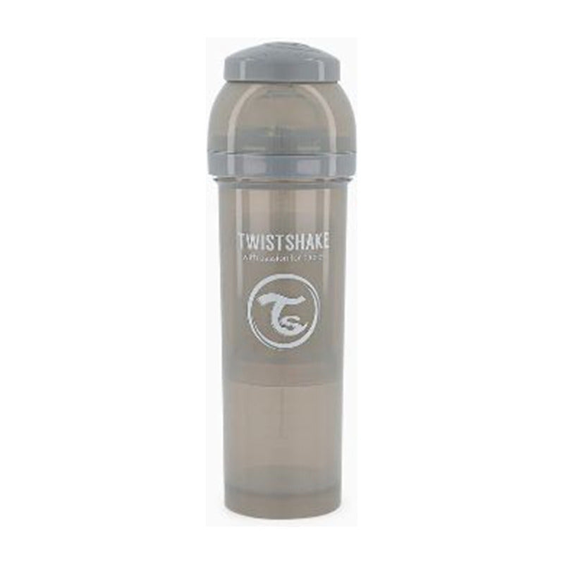Mamadera Twistshake Anti-cólico 330ml Gris Liso