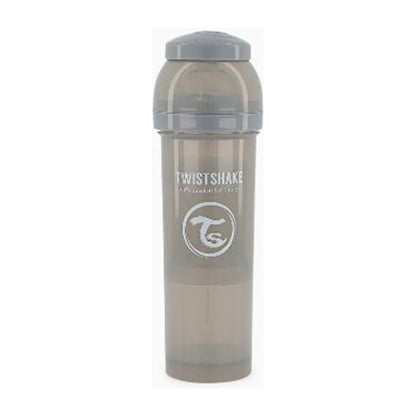 Mamadera Twistshake Anti-cólico 330ml Gris Liso