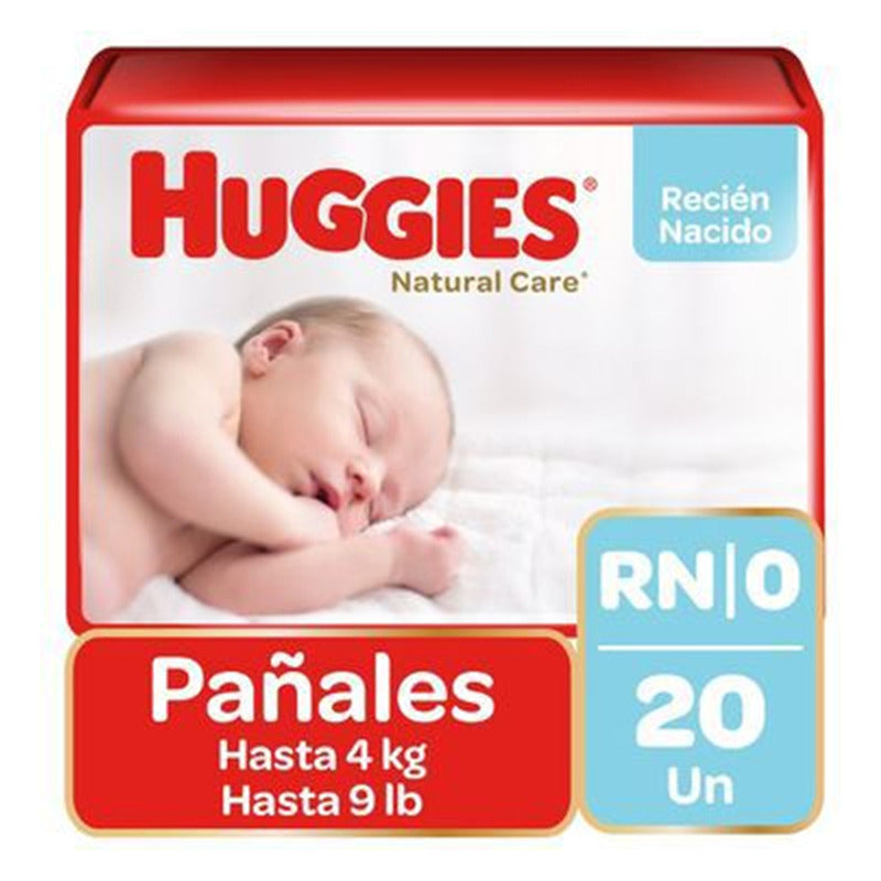 Pañales Huggies Natural Care  Rn 40 Unid Recién Nacido (rn) Sin Género