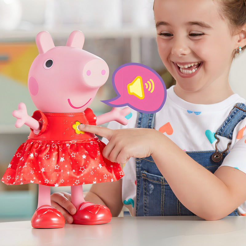Muñeca Peppa Pig Diversión En Los Charcos Baila-movimiento