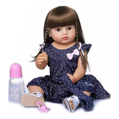 Muñeca Reborn Bebe Realista Silicona 55 Cm