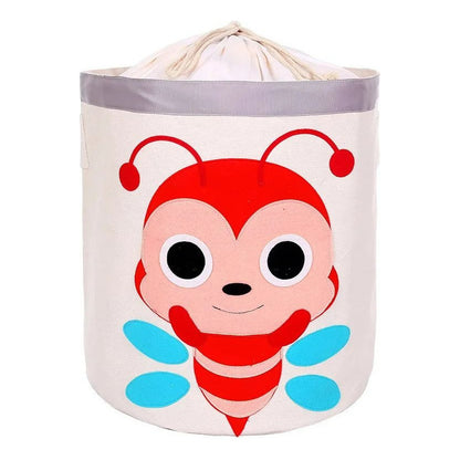 Organizador Redondo-cesta Juguetes Diseños Animalitos Niños