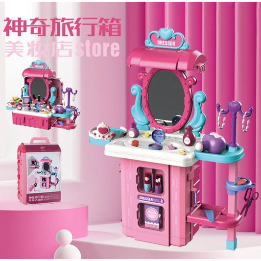Set Peluquería  Juguete Maleta Juego De Roles Niñas