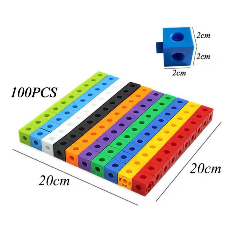 Bloques Conectores Uniflix Encaje Multicolor Niños 100pzs