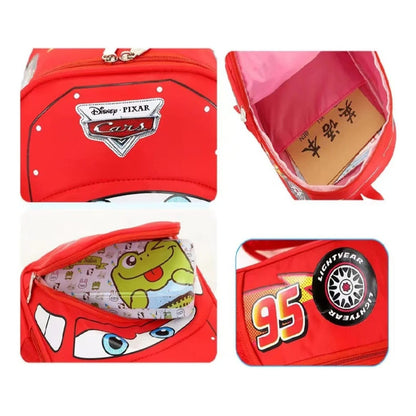 Mochila Cars Rayo Mcqueen Para Niños - Jardín - Escolar