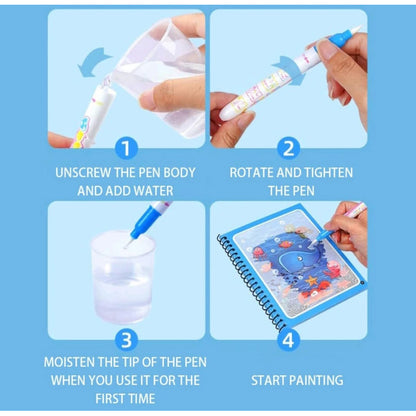 Cuaderno Magico De Agua Para Niños Y Niñas Dibujo