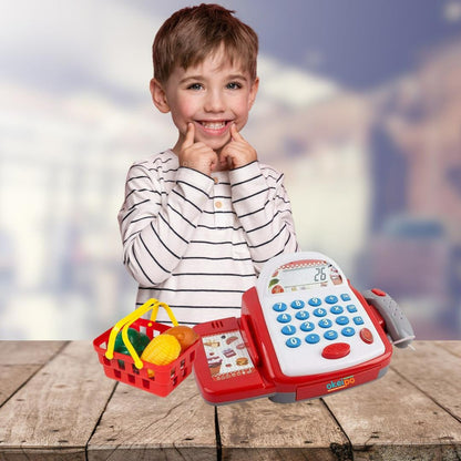 Caja Registradora Supermercado Calculadora Real Juegos Niños