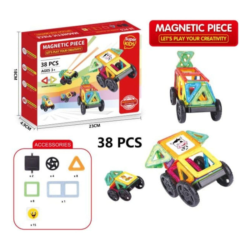Set De Construcción Magneticos Didacticos Niños