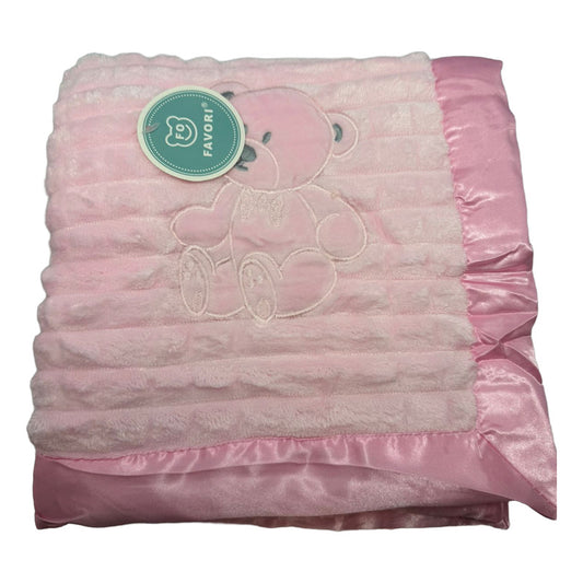 Manta Frazada Cobija Polar Invierno Para Bebés Diseño Osito