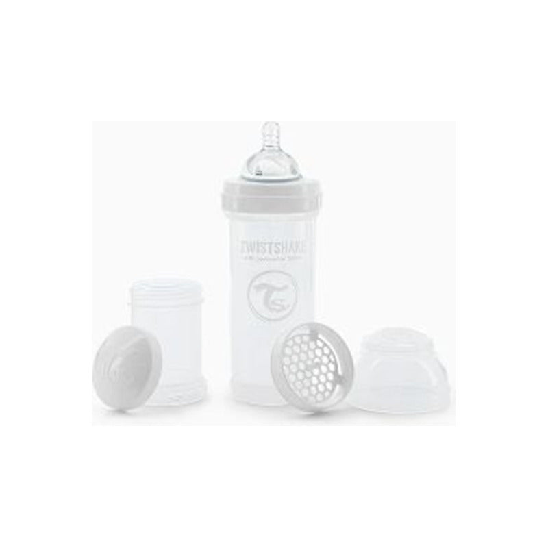 Mamadera Twistshake Anti-cólico 260ml Blanco Liso