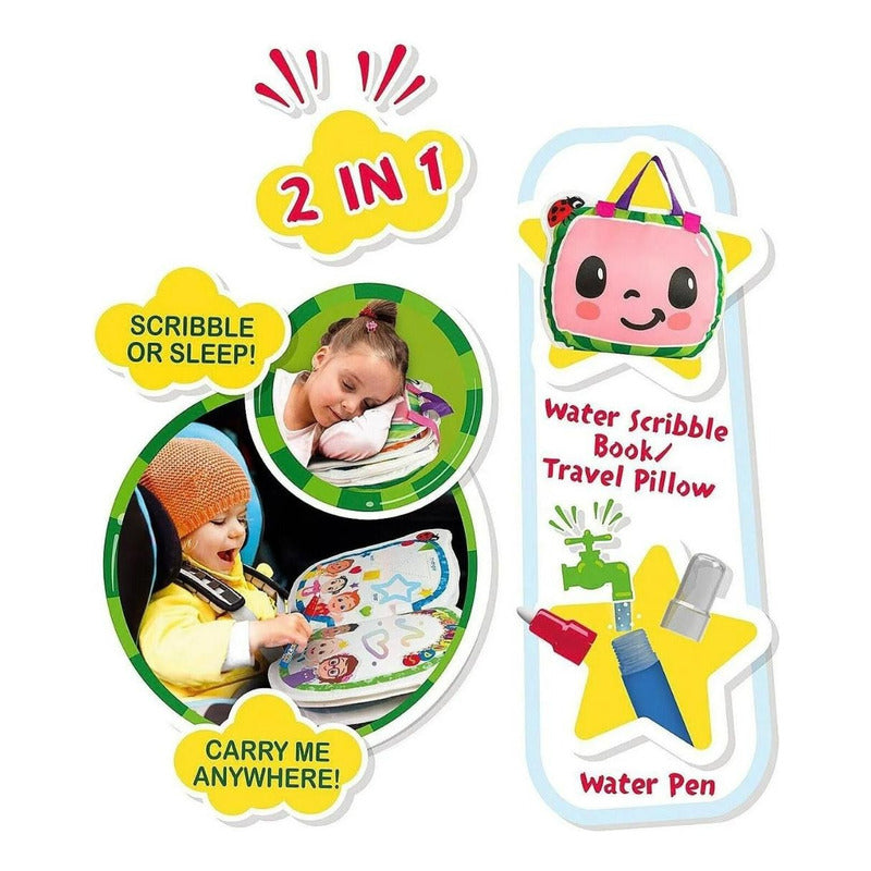 Juego Almohada Didáctica Para Pintar Niños Cocomelon