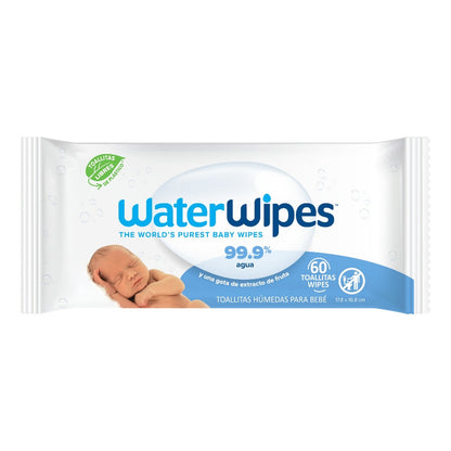 Toallitas Húmedas Waterwipes 99,9% Agua Caja 12x60uns | Recién Nacido Y Piel Sensible