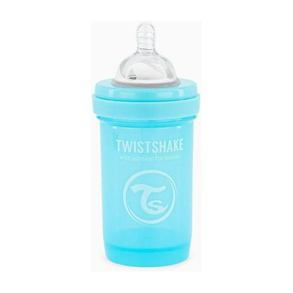 Mamadera Twistshake Anti-cólico 180ml Celeste Liso