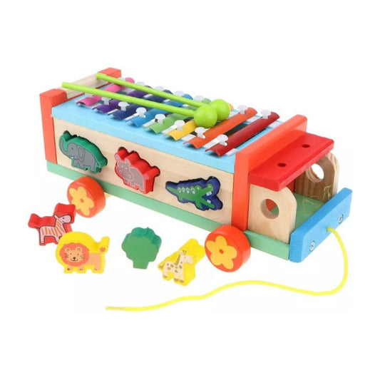 Juego De Encaje Madera Con Xilófono Para Bebés - Niños