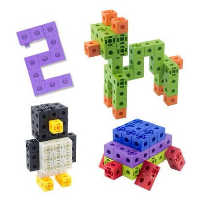 Bloques Conectores Uniflix Encaje Multicolor Niños 100pzs