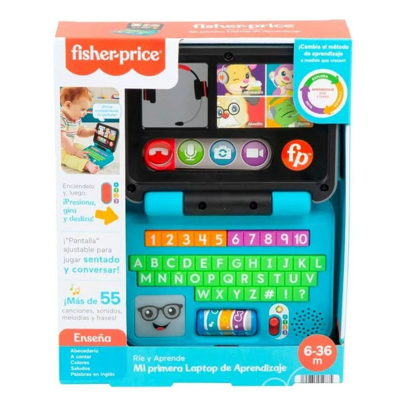 Fisher-price Laptop Infantil Rie Y Aprende Azul