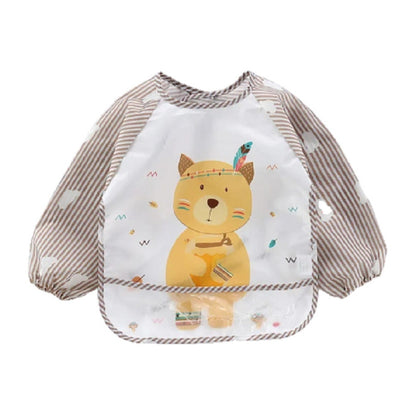 Delantal Babero Con Manga Impermeable Para Niños Animalitos