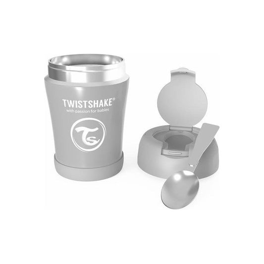 Twistshake Termo Para Comida Bebé 350ml Gris Pastel