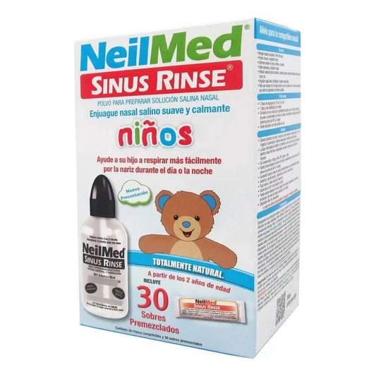 Limpiador Nasal Con Solución Para Niños Saca Mocos Blanco Sinus Rinse