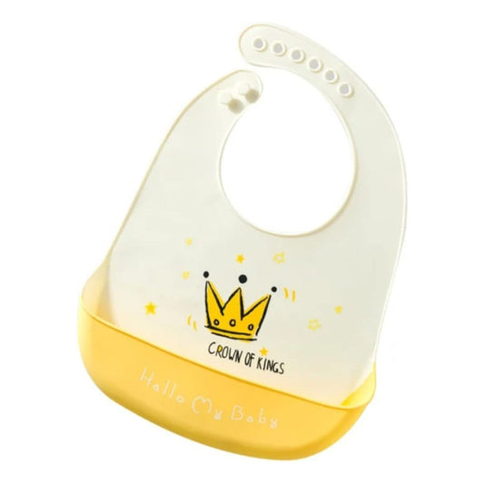 Babero De Silicona Impermeable Ajustable Bebés Niños - Niñas