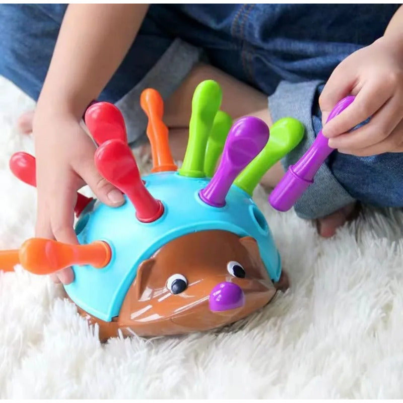 Erizo Puercoespín Juguete De Encaje Motricidad Fina Niños