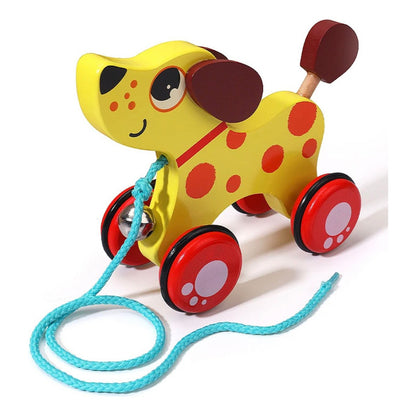 Juguete Animalitos De Arrastre Madera Juego Niños-bebés
