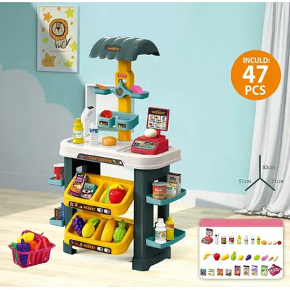 Set Supermercado Juguete Juego De Rol - Mini Market Niños