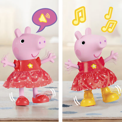Muñeca Peppa Pig Diversión En Los Charcos Baila-movimiento