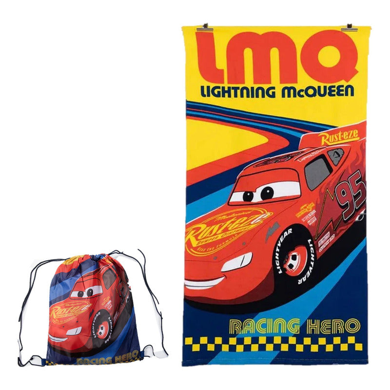 Toalla Playera Infantil  Con Bolsa Microfibra Playa