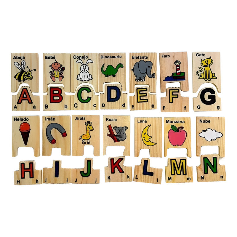 Tabla De Encaje Letras - Abecedario Aprendizaje Para Niños
