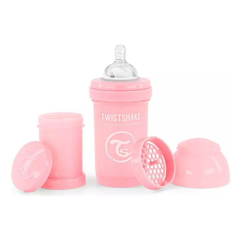 Mamadera Twistshake Anti-cólico 180ml Rosa Liso