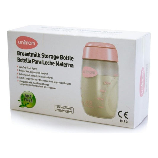 Botellas Para Almacenar Leche Materna Unimom 3 Unid X 150ml