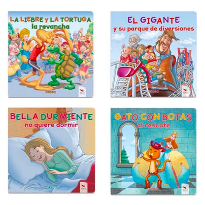 Set Libros Cuento Lectura Tapa Dura Para Niños